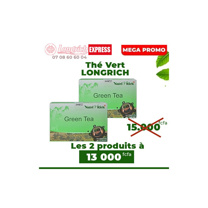 Promo 2 Thé vert LONGRICH