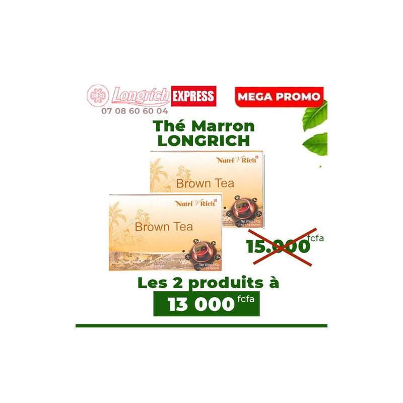 Promo 2 Thé Marron LONGRICH