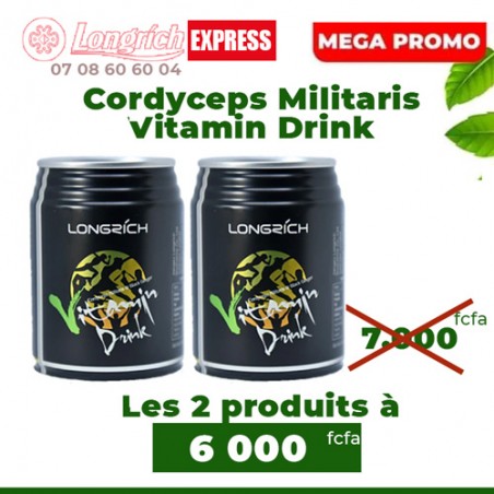 Promo 2 Vitamin Drink - Cordyceps Militaris + Gingimbre noir