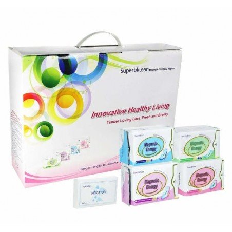 Serviettes hygiéniques magnétiques Superbklean (carton de 19 paquets)